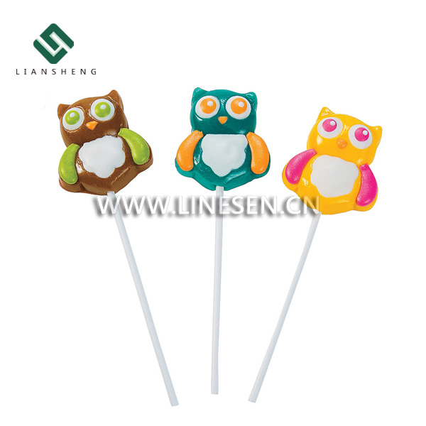 Smart Owl Shaped Lollipops Hard Candy