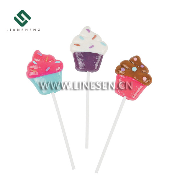 Hard Candy Cup Cake Shaped Lollipops