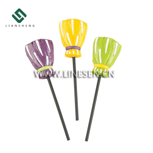 Broom Shaped Lollipops Hard Candy