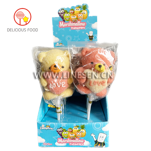 30G*12Pcs Cartoon Character Marshmallow Pop