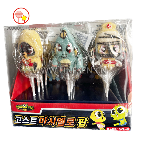 45G*12Pcs Monster Genie  Marshmallow Pop