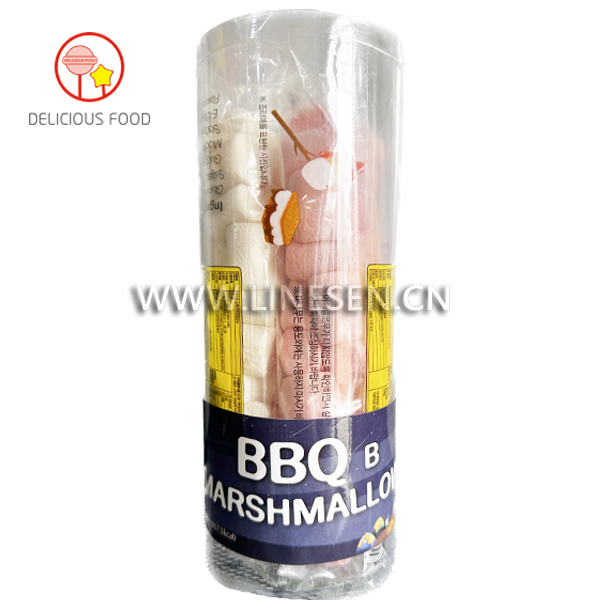 125G Pink And 125G White BBQ Long Marshmallow